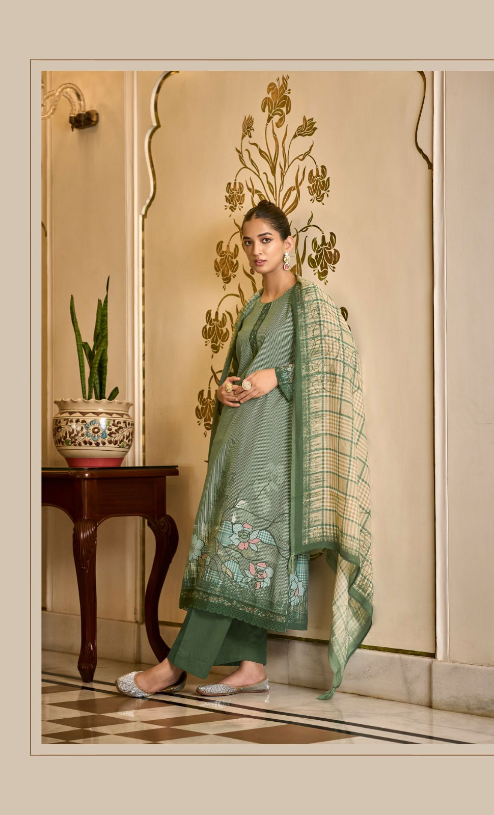 Aneeksha By Prm Muslin Silk Printed Designer Salwar Kameez Wholesale Online